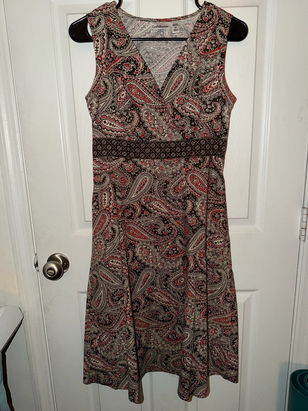 Croft & Barrow Paisley Cotton Midi Dress